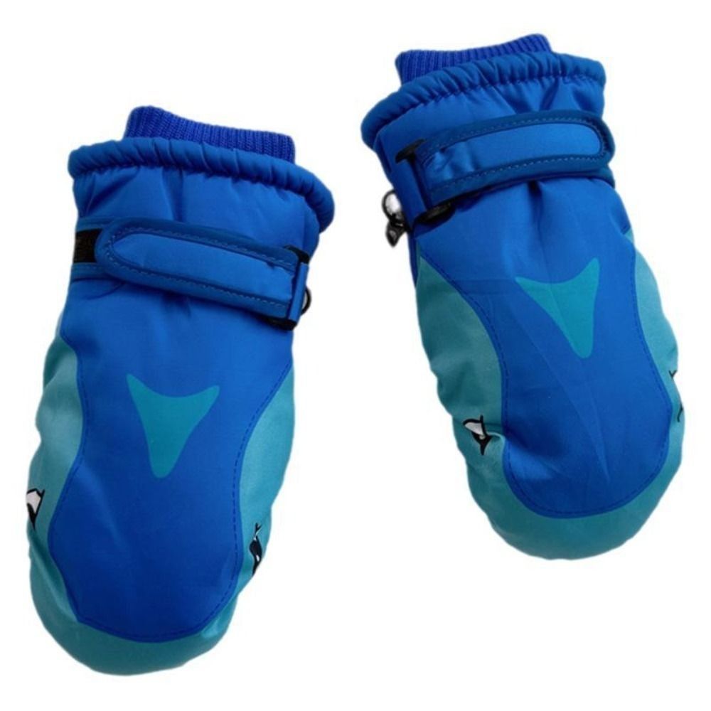 만화 어린이 스키 장갑 너클이 있는 상어 패턴 어린이  - Outdoor Sport Gloves 리뷰 및 가격