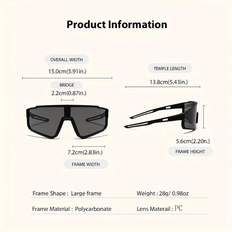 2pcs 남성용 대형 사이클링 선글라스 여성 스포츠 고 - Outdoor Sport Activity 리뷰 및 가격