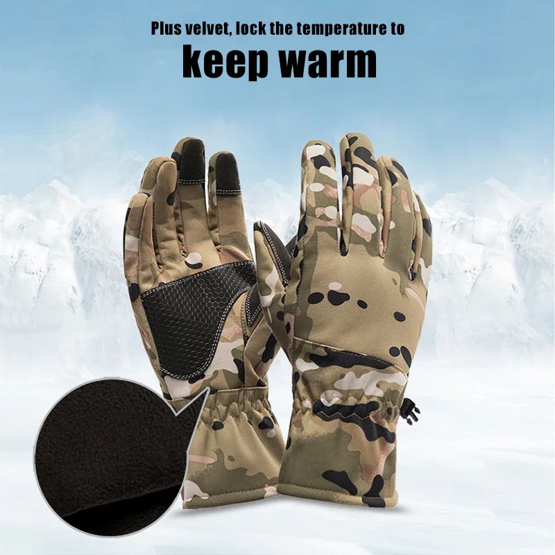 겨울 방수 위장 사냥 장갑 미끄럼 방지 터치 스크린 따 - Outdoor Sport Gloves 리뷰 및 가격