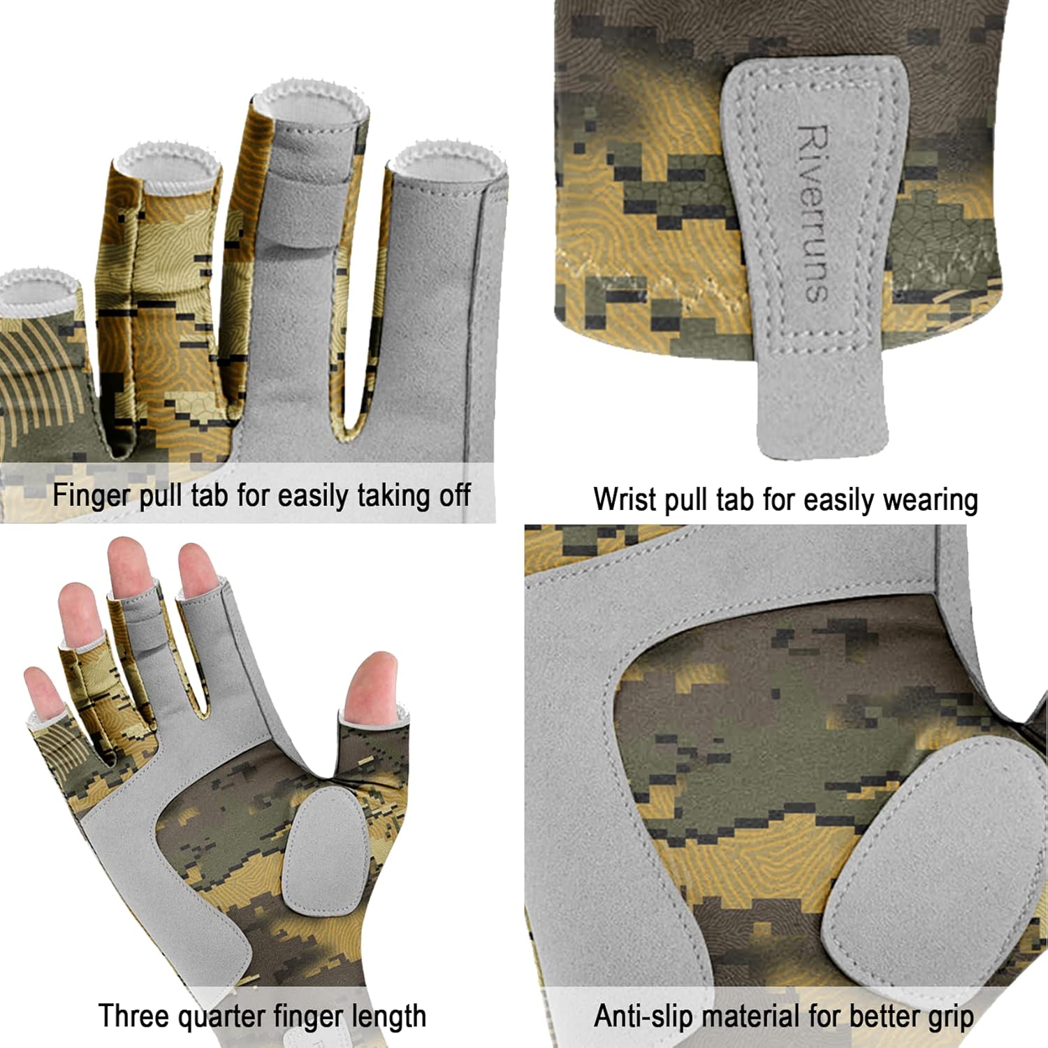 Aventik UPF50+ 핑거리스 낚시 장갑 남성용  - Outdoor Sport Gloves 리뷰 및 가격