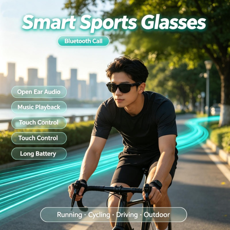 스마트 스포츠 안경 오픈형 오디오 블루투스 통화 터치  - Outdoor Sport Activity 리뷰 및 가격