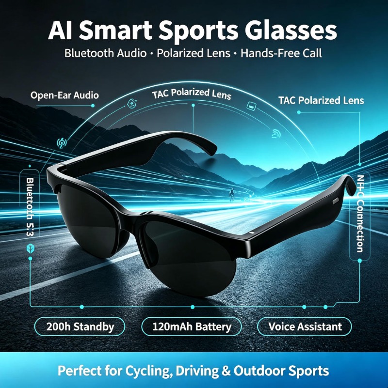 스마트 스포츠 안경 오픈형 오디오 블루투스 통화 터치  - Outdoor Sport Activity 리뷰 및 가격